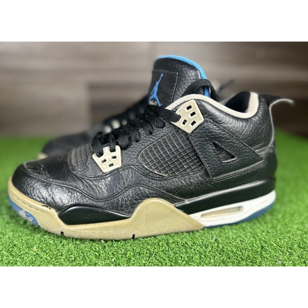 Air Jordan 4 Retro Motorsports Alternate 2017 Size 6.5 Black 4 Blue IV womens 8